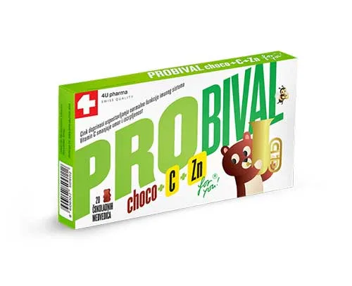 PROBIVAL ČOKOLADNI MEDVJEDIĆI + VITAMIN C + Cink A20