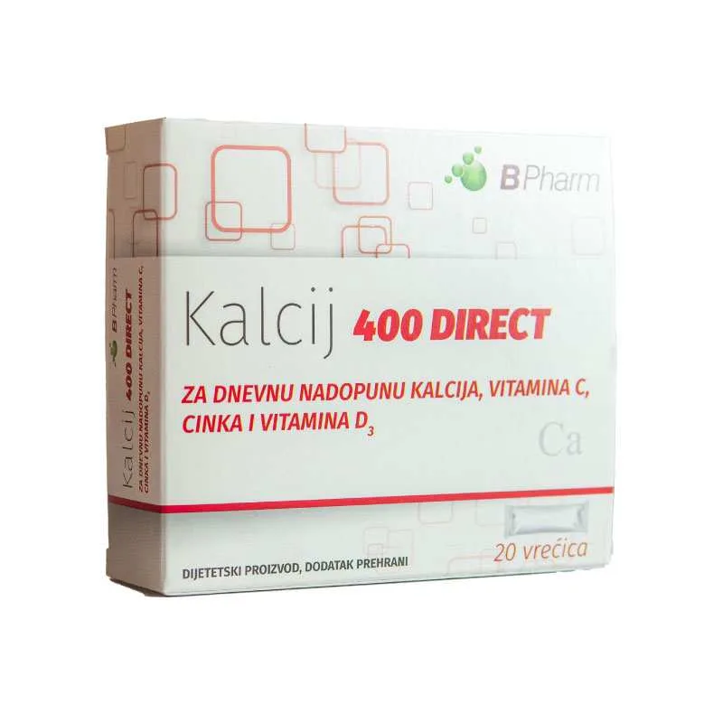 BPHARM KALCIJ 400 DIRECT A 20