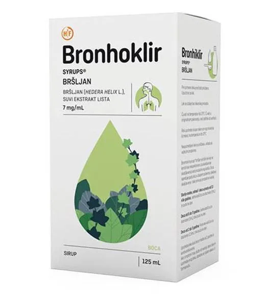 BRONHOKLIR SIRUP BRŠLJAN 125ML