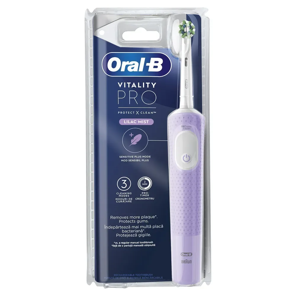ORAL B ELEKTRIČNA ČETKICA ZA ZUBE VITALITY PRO LILAC