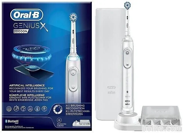 ORAL B ELEKTRIČNA ČETKICA ZA ZUBE GENIUS X 2000 WHITE