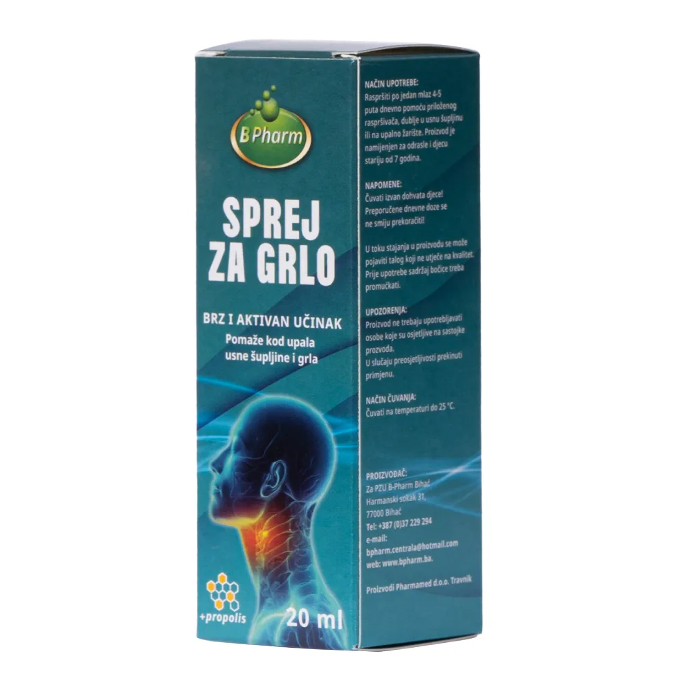 BPHARM SPREJ ZA GRLO 20ML