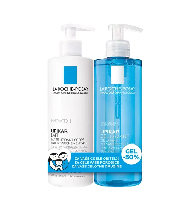 LRP PAKET LIPIKAR LAIT 400ML + GEL 400ML 