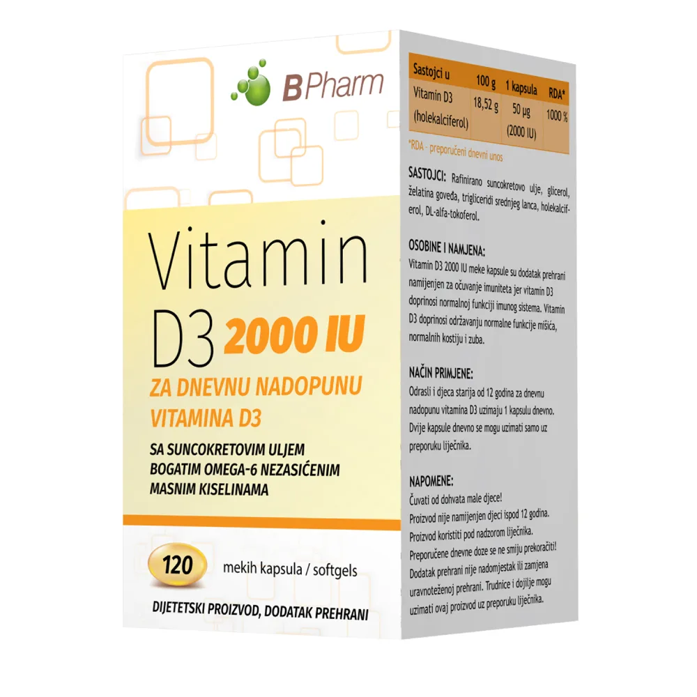 BPHARM VITAMIN D3 120x2000IU