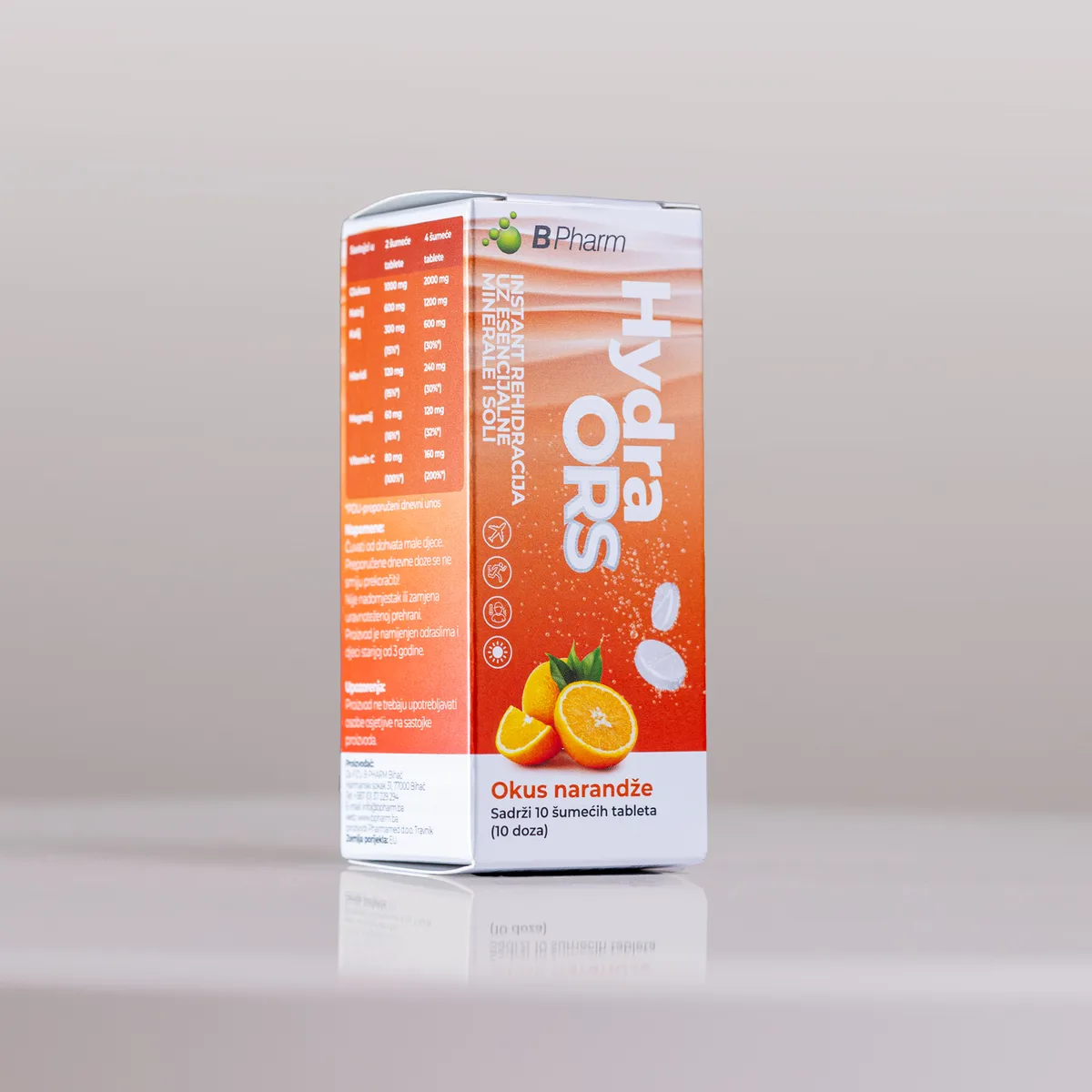 BPHARM HYDRA ORS ŠUMEĆE TABLETE A10