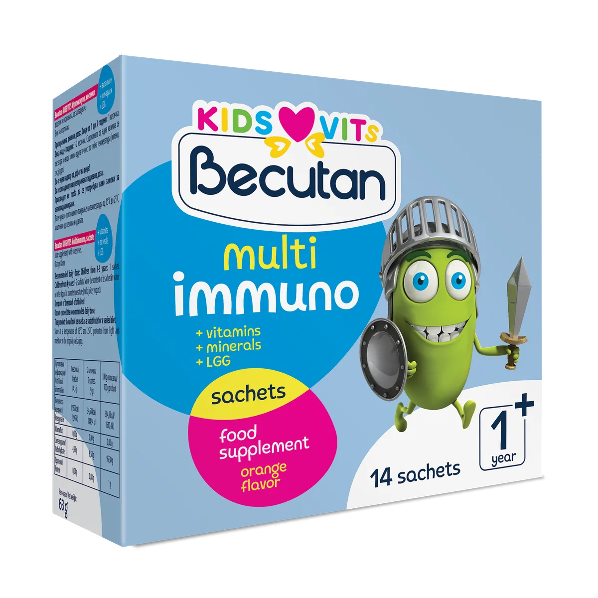 BECUTAN KIDS VITS MULTIIMMUNO 14 KESICA