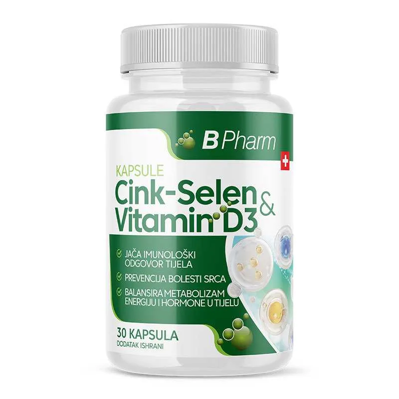 BPHARM CINK+SELEN+VIT. D3 CPS A30