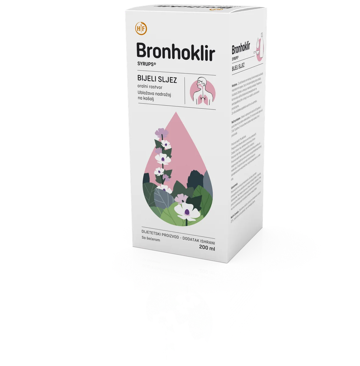 BRONHOKLIR SIRUP BIJELI SLJEZ 200ML