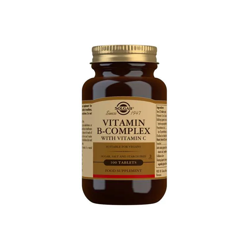 SOLGAR B COMPLEX+ VITAMIN C TBL A100
