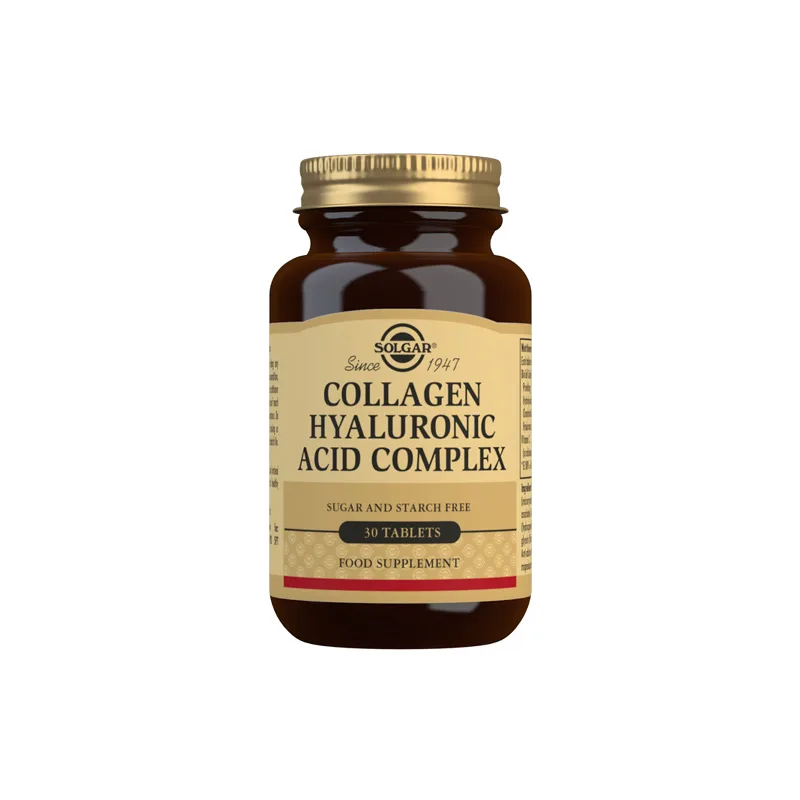SOLGAR COLLAGEN HYALURONIC ACID TBL A30