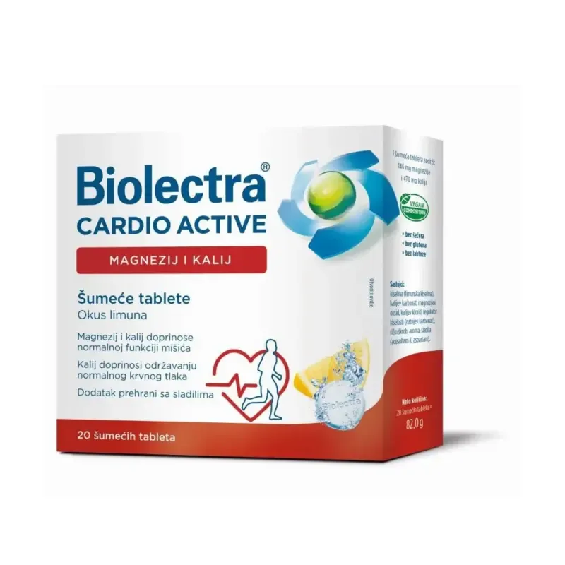 BIOLECTRA CARDIO ŠUMEĆE TBL A 20 LIMUN