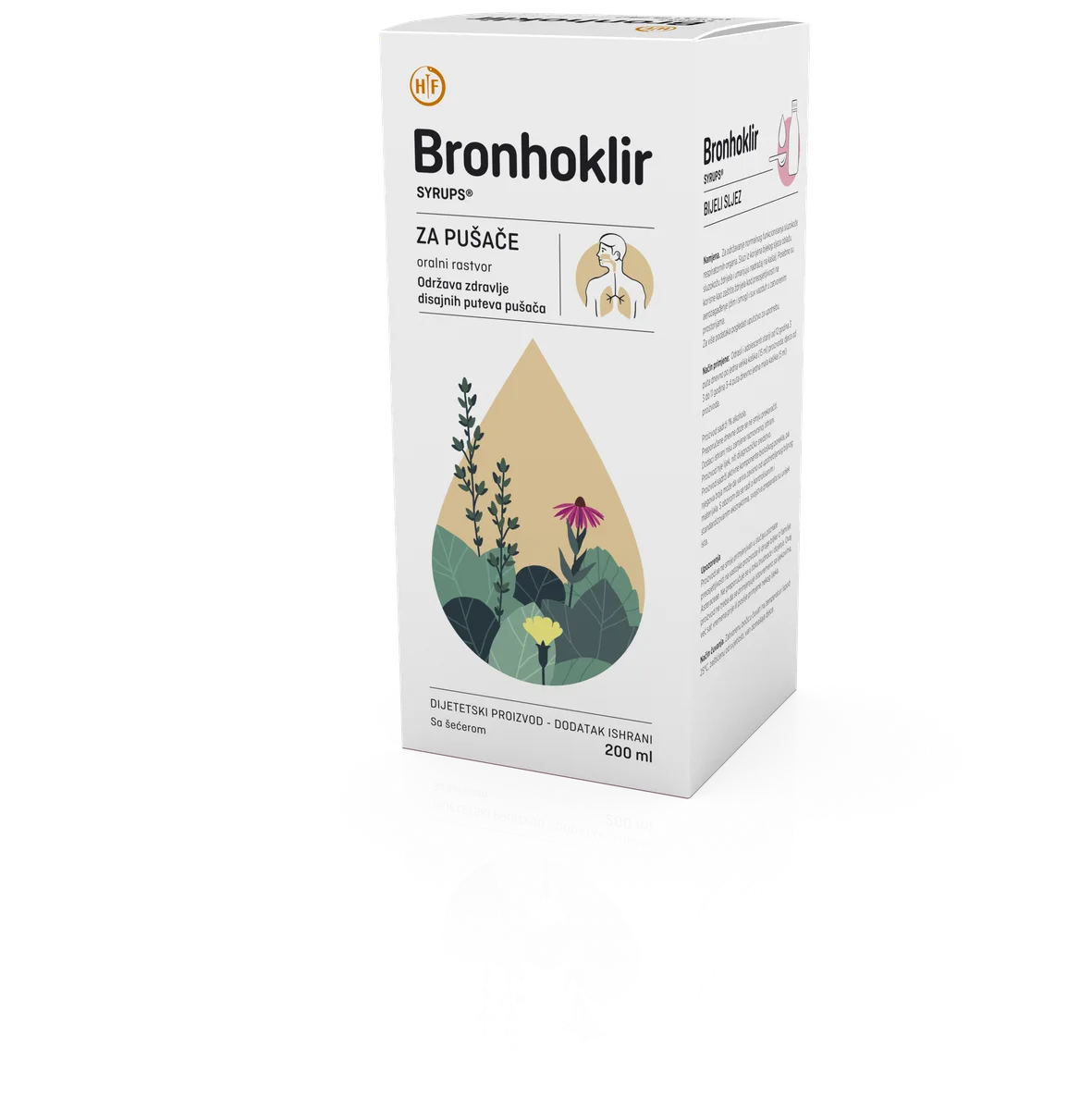 BRONHOKLIR SIRUP ZA PUŠAČE 200ML